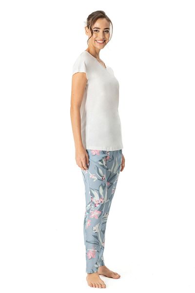 U.S. Polo Assn. US Polo AssnWomen's V-Neck Summer Pajama Set, Viscose Fabric