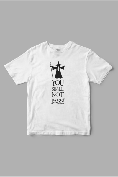 Gries Tricou imprimat „Nu vei trece” Stăpânul Inelelor