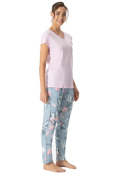 U.S. Polo Assn. US Polo AssnSet de pijama de vară cu decolteu în V pentru femei, țesătură de viscoză