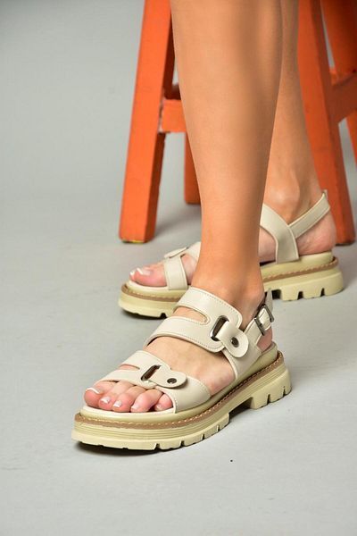 Fox Shoes S996075509 Sandale de damă bej