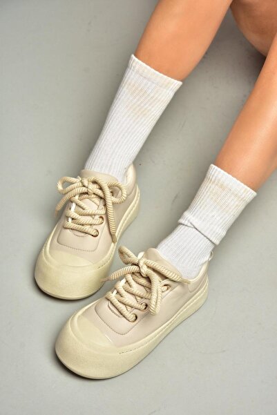 Fox Shoes S973702509 Μπεζ Γυναικεία Αθλητικά Αθλητικά Παπούτσια