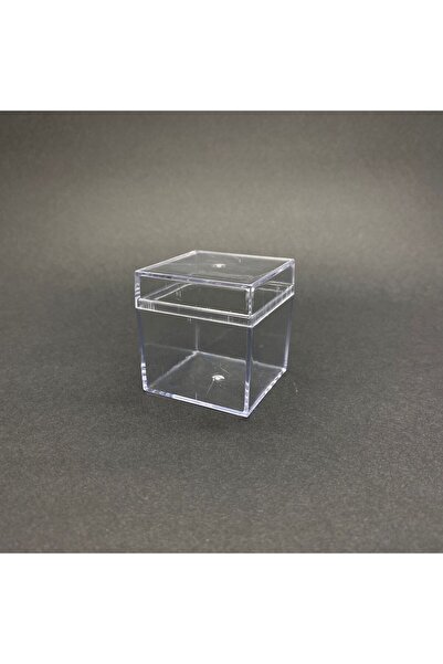 Pause Art Home MİKA KUTU 4,5X4,5 CM - KARE KAPAKLI PLEKSİ KUTU - KRİSTAL KUTU...