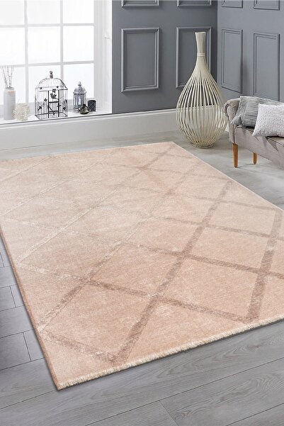 Valery Home Rodney Vl Yıkanabilir Kaydırmaz Çift Taraf Pamuk Dokuma Bej Premi...