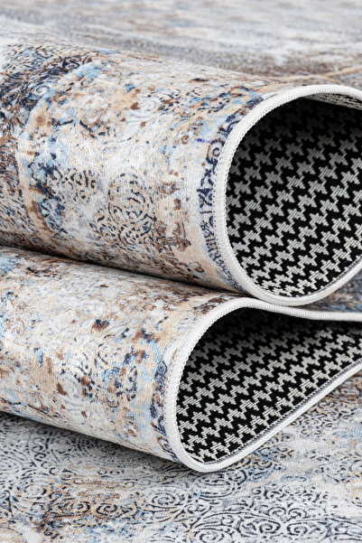 Valery Home Dijital Baskı Makinada Yıkanabilir Kaymaz Taban Dekoratif Halı La...