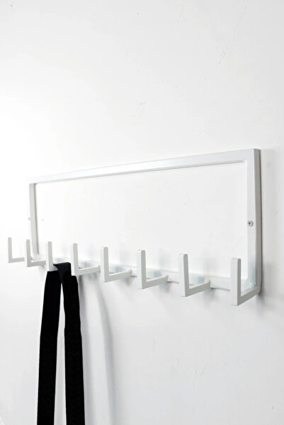 AJU Duvar Askısı 7 Kollu Metal Askılık Modern Elbise Çanta Ev Banyo Mutfak As...