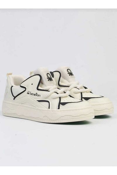 Benetton MEGA ΠΑΠΟΥΤΣΙΑ BNI-10100 ΜΠΕΖ ΜΑΥΡΟ BENETTON SPORT