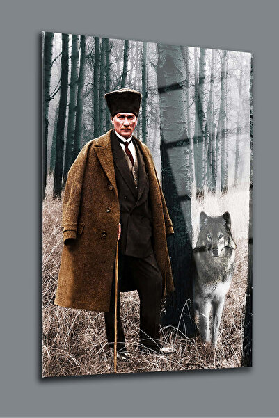 SRD Concept Atatürk 85 Cam Tablo-atatürk Tablosu-bayrak Tablosu