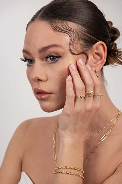 Kimolos 925 Ayar Gümüş Yılan Model Yüzük