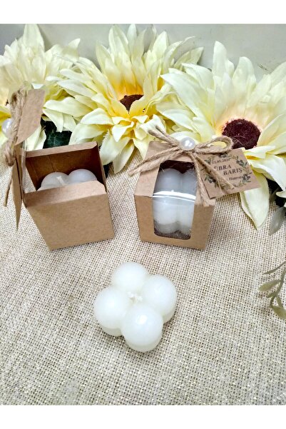 Murat Süs Kraft Kutuda Bubble Mum 20 Adet Düğün, Nişan, Nikah Şekeri Hediyeliği