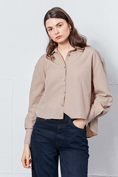 FABB Cămașă de bază cu croială ovală bej
