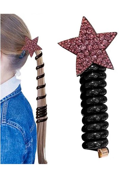 NEW HİLL Spiral Cable Ponytail Buckle-1 Piece