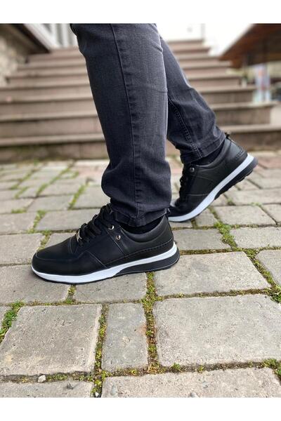 Pierre Cardin PİERRE CARDİN ERKEK DERİ ULTRA HAFİF COMFORT SPOR AYAKKABI 62109 COMFORT SİYAH