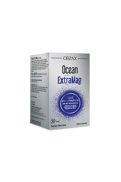 Ocean Extramag Magnesium Combination - 30 Tablets + Facial Cleanser 100ml Gift