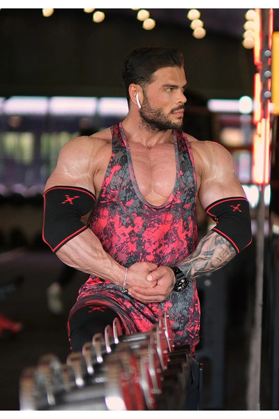 Dex Supports Lasting Energy Fitness Elbow Brace Elbow Sleeve + Weight Lifting Strap Lifting Straps Pro Blue 2 Pack