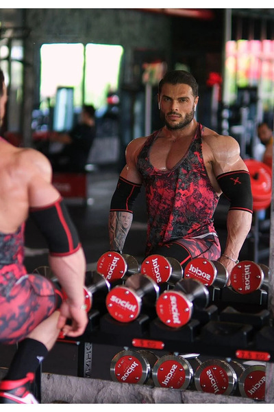 Dex Supports Lasting Energy Fitness Elbow Brace Elbow Sleeve + Weight Lifting Strap Lifting Straps Pro Blue 2 Pack