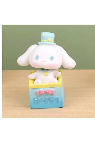 Meyra Accessories 1 piece anime figure sanrio kuromi cinnamoroll gift figure tabletop rocking head figures