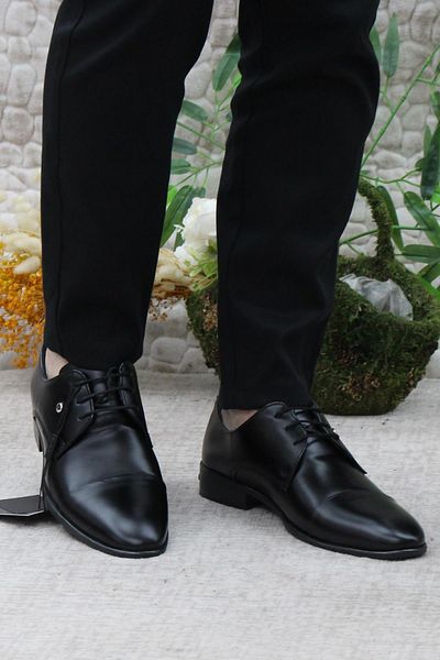 Pierre Cardin 7028 Black Groom Shoes Tooling Shoes Pantofi clasici pentru bărbați