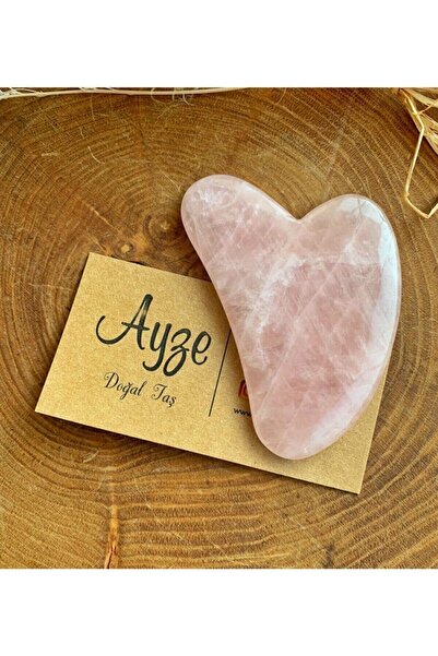 NehirTaş حجر غوا شا على شكل قلب كوارتز وردي معتمد