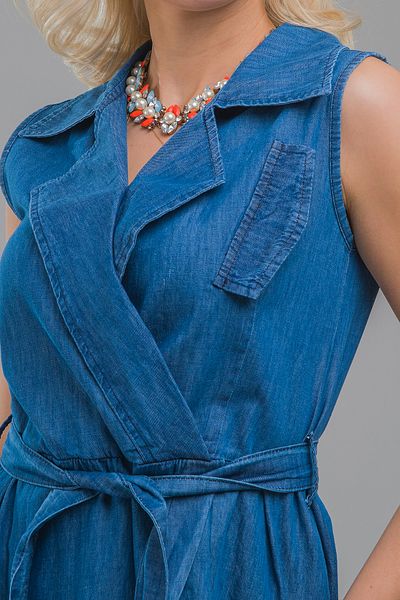 Bold & Young Rochie pentru bărbați, cu guler, blugi, cu buzunare