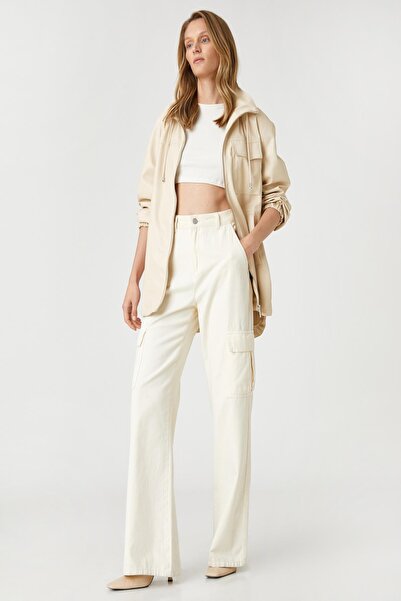 Koton Γυναικεία καμπαρντίνα μπεζ