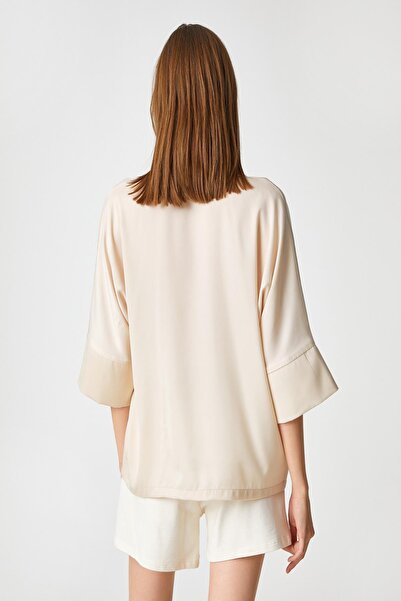 Koton Γυναικείο Μπεζ Πιτζάμα Τοπ