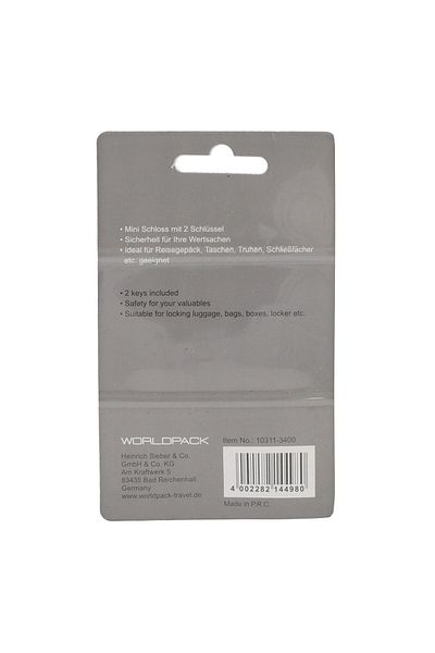 Worldpack Kofferschloss Reiseaccessoires - 3 cm