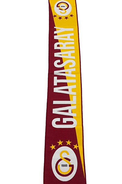 Galatasaray Original Woven Scarf with Lion Printed Wooden Box