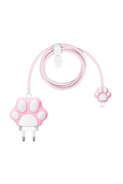 Casen iPhone Uyumlu Şarj Başlığı Koruyucu ve Kablo Koruyucu & Toplayıcı 4'lü ...