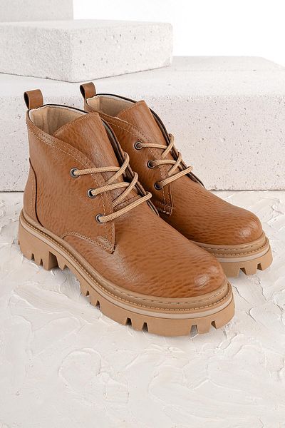 London Γυναικείες μπότες Fonsi - Thick Soled Tan Boots
