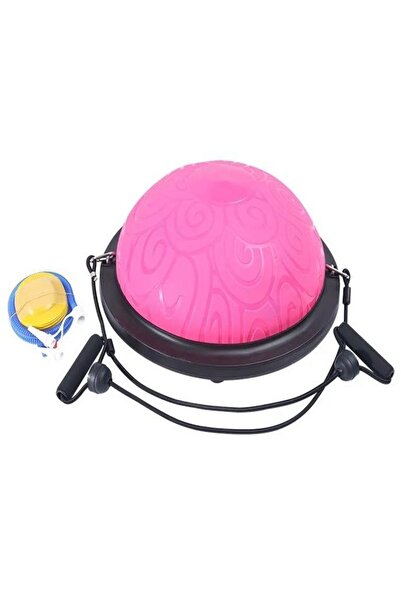 Clifton Bosu Ball Bosu Denge Topu Pilates Denge Aleti Balance Ball (Pembe)
