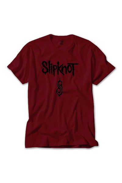 Z zepplin Κόκκινο T-shirt με κείμενο λογότυπου Slipknot