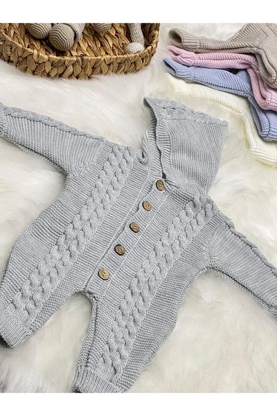 Home LITTELAND DOUBLE HAIR KNITTED HOODED KNITWEAR BABY BALLS