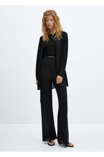 MANGO Woman Lurex knitted cardigan