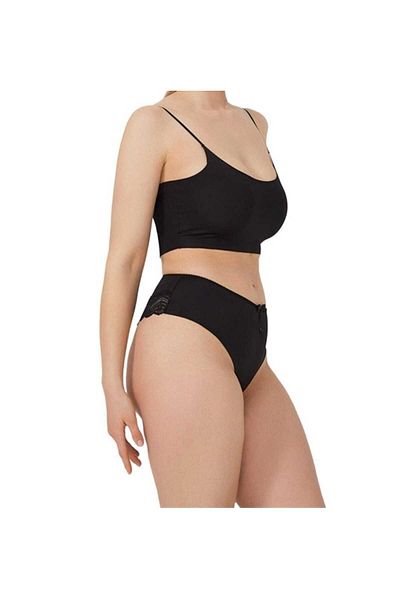 somon Large Size Laser Cut Lace Thong