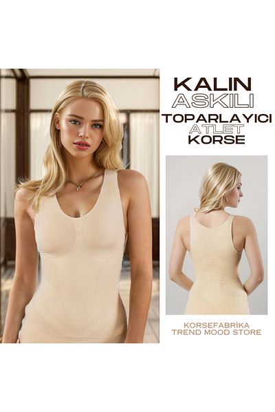 korsefabrika trend mood store THICK STRAP GATTERING SLIMMING ATHLETE CORSET