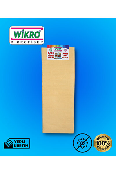 WİKRO 50x70 Boyutunda Araç Cam ve Gövde Temizliği için Gold Güderi