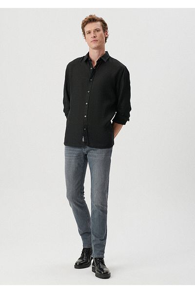 Mavi Jake Gray Lux Black Jean Trousers 0042283791
