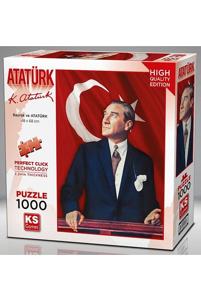 Ks Games 1000 Pieces Ataturk And Turkish Flag