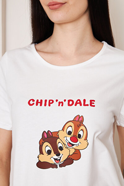 PEMBİŞ HOMEWEAR Chıpn Dale Short Sleeve Pajama Set Blue