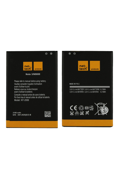Nettech Samsung Galaxy N9000 Note 3 Uyumlu 2900 MAh Batarya