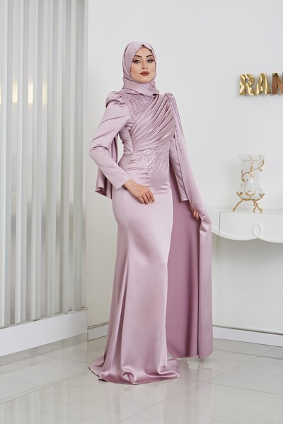 Rana Zenn VEČERNÍ ŠATY NOURA LILA