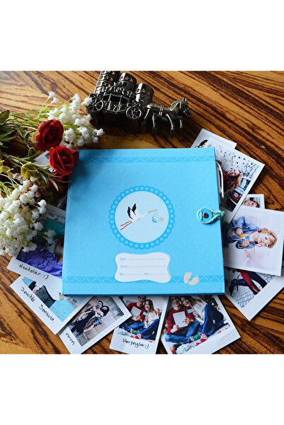 Nobbystar Erkek Bebek Anı Defteri 12 Yaprak İsimli + Jel Kalem Hediyeli