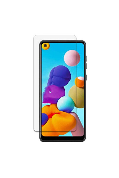 Nettech Samsung Galaxy A21 Uyumlu Kılıf Dostu Ön Koruma Cam Ekran Koruyucu