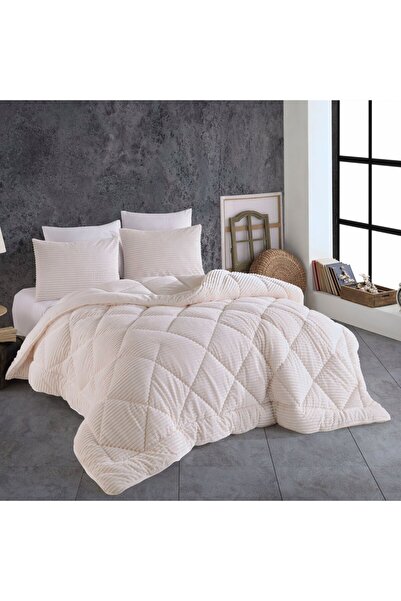 Hobby Premium Soft Single Duvet Set Cream