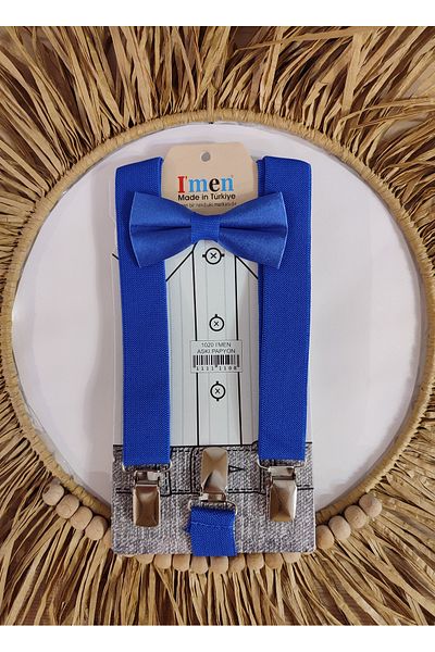 Monkabox Σετ λουράκι παπιγιόν Saks Blue