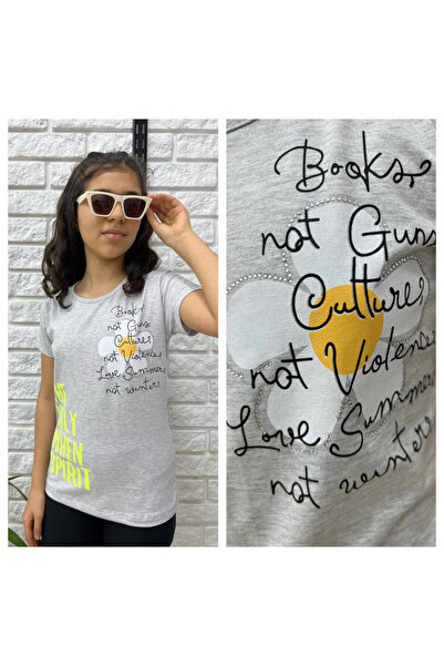 KAMİKAM Ποιοτικό κοριτσίστικο μπλουζάκι για νεαρά παιδιά (T-Sirt)