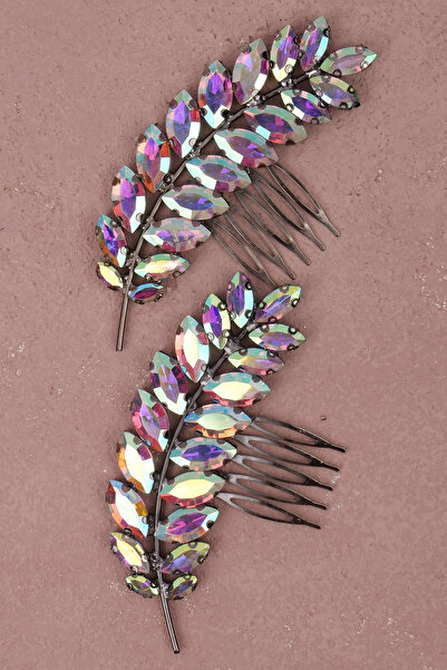 Limelia إكسسوار شعر أنيق لحفلات الزفاف، نموذج سبايك، إكسسوار شعر لليلة الحناء...