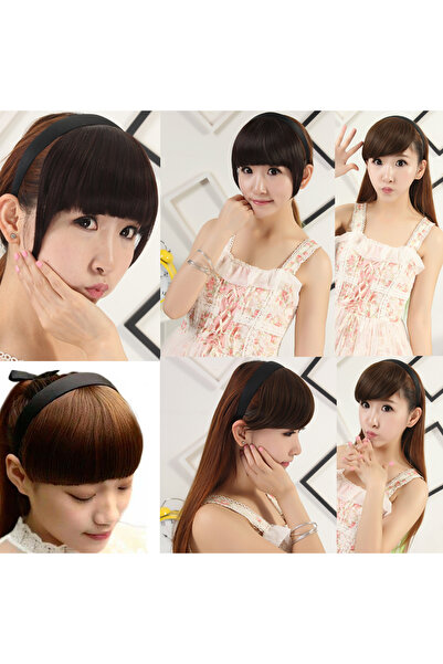 Suzan Peruk Koyu Kızıl Fiber Sentetik Perçem