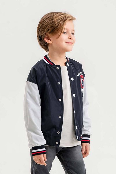 Gold Class Kidswear Jachetă pentru băiat impermeabilă cu buzunare cu fermoar