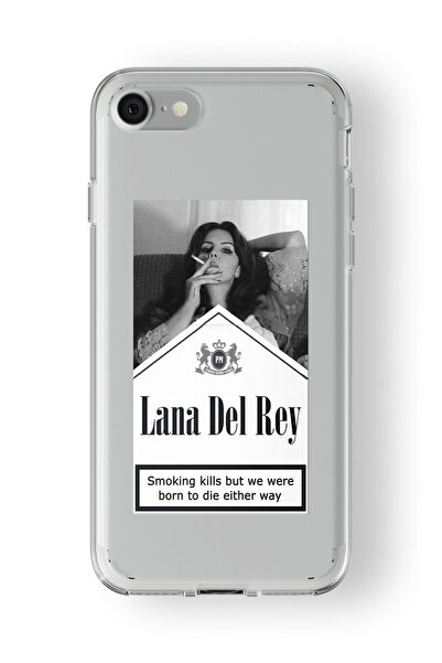 Multitronic حافظة شفافة مطبوعة بتصميم Lana Del Rey متوافقة مع هاتف Iphone 7 P...
